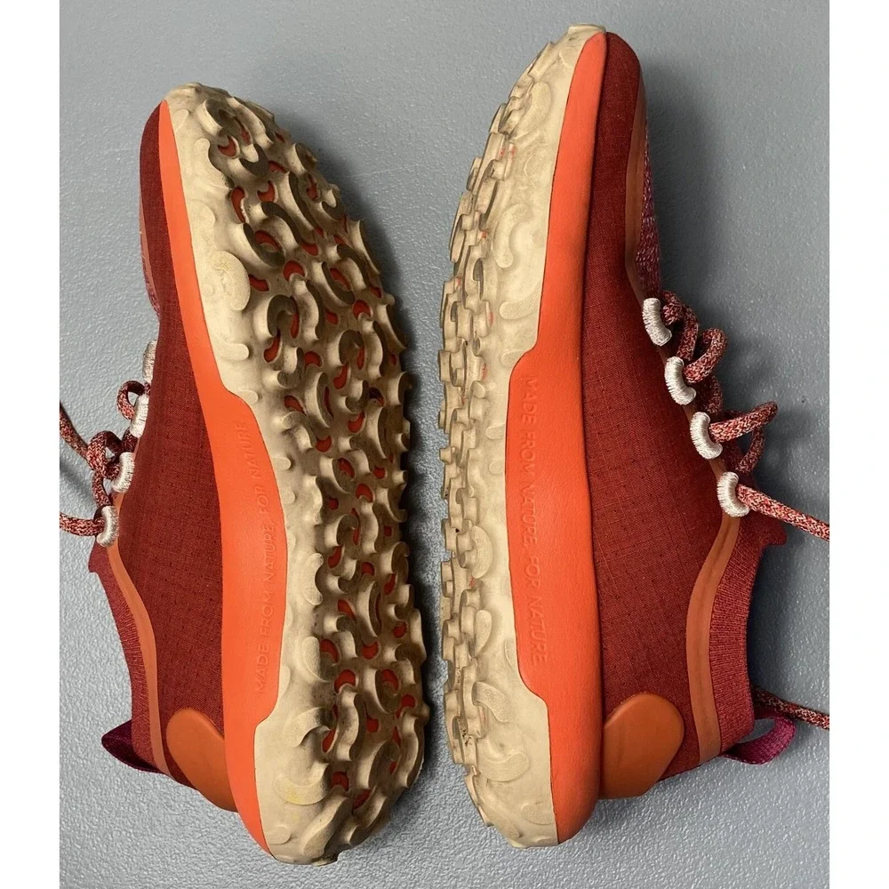 Allbirds Women's Trail Runners SWT Running Shoes Size 7 Red Orange Sneakers